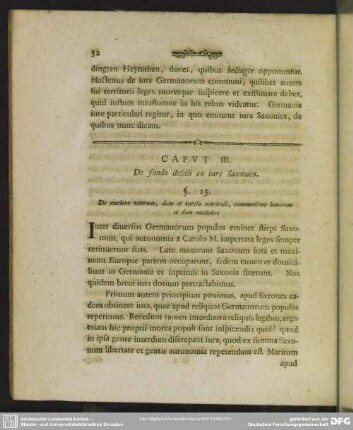 Caput III. De fundo dotali ex iure Saxonico