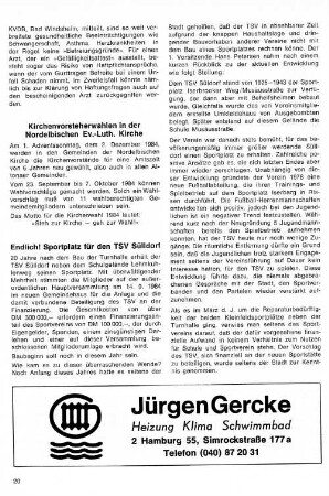 Endlich! Sportplatz für den TSV Sülldorf