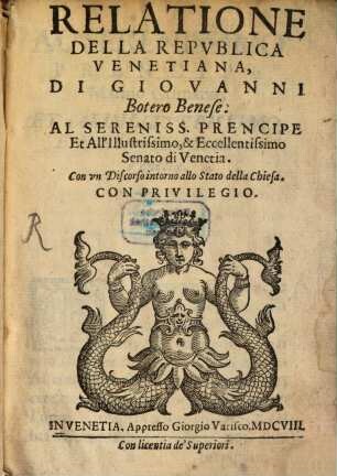 Relatione della republica venetiana