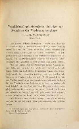 Untersuchungen aus dem physiologischen Institute der Universität Heidelberg : Herausgegeben von W. Kühne. 2