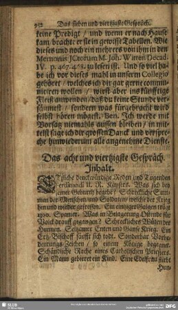 Das acht und viertzigste Gespräch