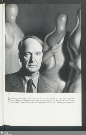 englischer Bildhauer Henry Moore