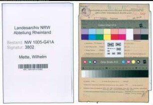 Entnazifizierung Wilhelm Mette , geb. 31.01.1891 (Bergmann)