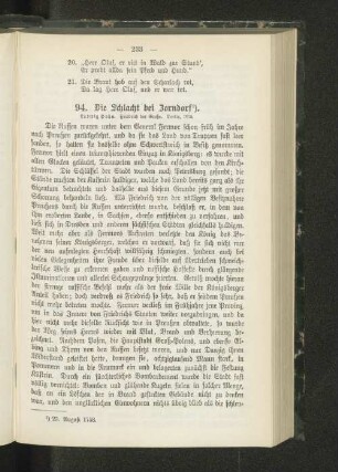 94. Die Schlacht bei Zorndorf