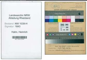 Entnazifizierung Heinrich Hahn , geb. 26.09.1908 (Techniker)