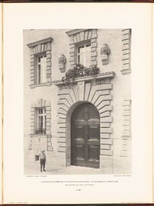 Friedrichs-Realgymnasium in der Mittenwalder Straße und der Schleiermacherstraße, Berlin: Detail Rektorenwohnhaus (aus: Neubauten der Stadt Berlin, Bd. V, 1907)