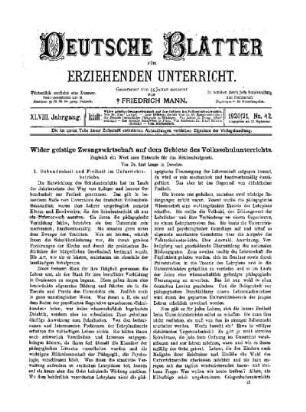 Wider geistige Zwangswirtschaft auf dem Gebiete des Volksschulunterrichts : Zugleich ein Wort zum Entwurfe für das Reichsschulgesetz