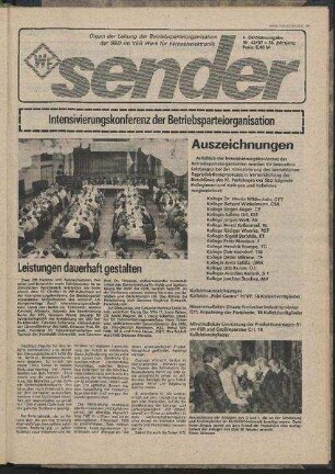 Betriebszeitung 'WF-Sender', Nr.42/1987 (4. Oktoberausgabe 1987)