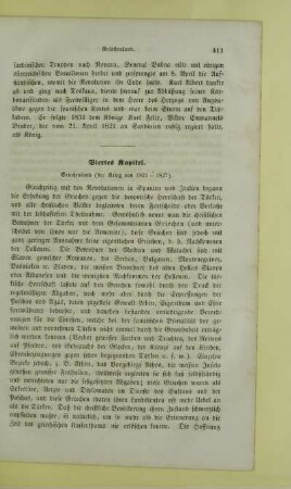 Viertes Kapitel. Griechenland (der Krieg von 1821-1827)