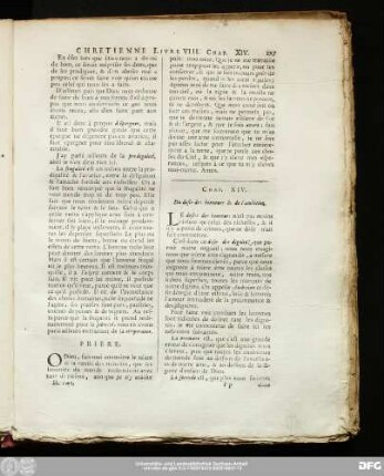Chap. XIV. Du desir des bonneurs & de l'ambition.