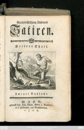 Theil 3: Gottlieb Wilhelm Rabeners Satiren