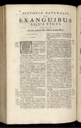 Liber IV. De Zoophytis sive Plant-animalibus