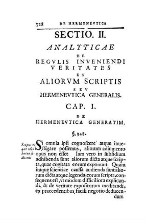 Cap. I. De Hermenevtica Generatim.