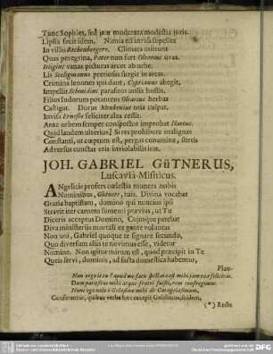 Joh. Gabriel Gütnerus, Luscavia-Misnicus