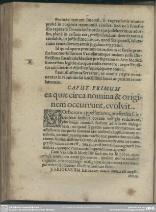 Caput Primum. ea quae circa nomina & originem occurunt, evolvit