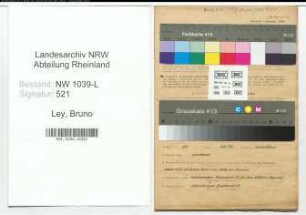 Entnazifizierung Bruno Ley , geb. 20.01.1904 (Technikzeichner)
