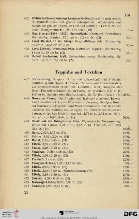 Teppiche und Textilien (Nr. 437-472)
