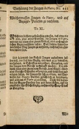 143-153, Titulus XL - XLVII
