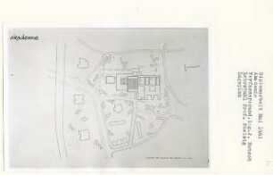 Akademie der Künste (Diplomarbeit bei Peter Poelzig): Lageplan 1:500