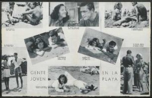 Gente joven en la playa