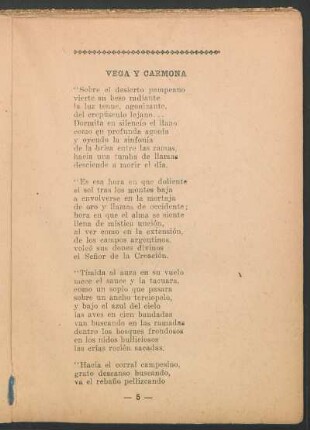 Vega y Carmona