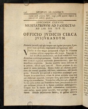 696-706, Sp. 137. De Officio judicis circa jusjurandum