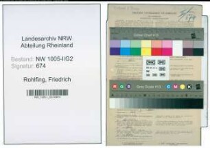 Entnazifizierung Friedrich Rohlfing , geb. 17.10.1892 (Postsekretaer)