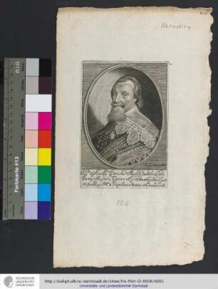 Il[lustrissi]mo atq[ue] Excell[entissi]mo Domino Dno Axelio Oxenstirn Libero Baronj in Kymitho, Domino in Fyholmen et Tydoen, Equiti etc. Sacræ Regiæ M[aiesta]tis et Regni Sueciæ Senatori, et Cancellario, etc. / R. C. Excudit