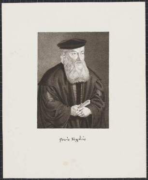 Icones Professorum Marpurgensium — Bildnis des Petrus Nigidius d. Ä. (1501-1583)