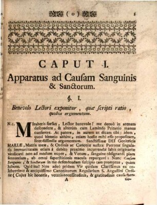 Causa Sanguinis Et Sanctorum, Seu Cultus Debitus Residuis in terra Ss. Sanguinis & S. Crucis Particulis Nec Non Sanctorum Imaginibus, & Sacris Reliquiis Dissertatione Theologica Assertus, Et Ab Infestis Lamindi Pritanii Vexis Ereptus