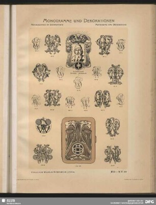 Dekorationen [Etuis], Embleme [Buchdrucker]