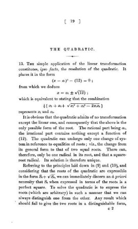 The Quadratic.