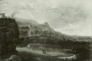 Landschaft mit Mönchen