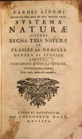 Systema naturae ...