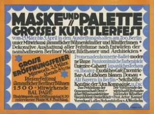 Maske und Palette - Großes Künstlerfest