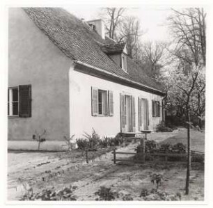 Siedlung Lendelsches Gelände, Potsdam-Bornstedt: Wohnhaus (Thunert, Baur ?) Gartenansicht
