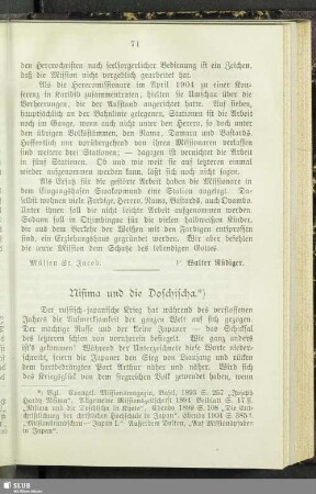 Nisima und die Doschischa