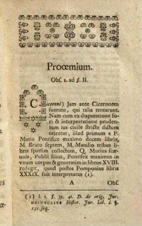 Car. Gottl[ieb] Knorrii Observationes ad Heinecii elementa iuris civilis secundum ordinem institutionum adornata