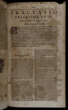 Tractatio Trigesima Et In Decalogum Decima, In sextum Decalogi Præceptum.