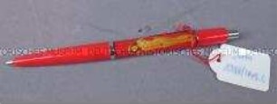 Kugelschreiber, rot, mit erotischer Darstellung