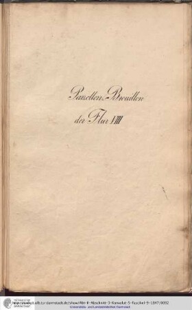 Parzellen-Brouillon Heusenstamm Flur VIII
