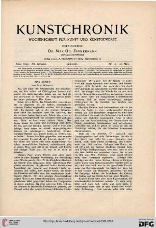 Heft 19 (21. März 1901)