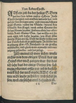 Vom Leiden Christi.