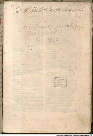 Genealogiae deorum gentilium : mit Register und Gedicht auf das Werk von Dominicus Silvester