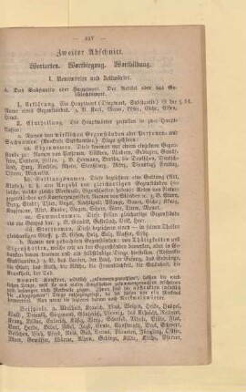 Zweiter Abschnitt. Wortarten. Wortbiegung. Wortbildung