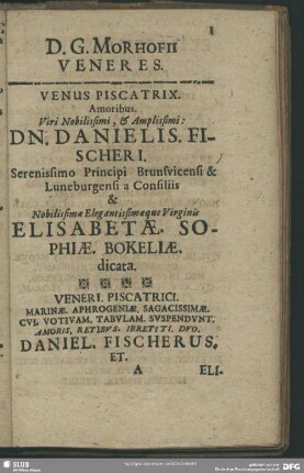D. G. Morhofii Veneres