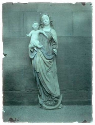 Kirche; Madonna vor der Restaurierung