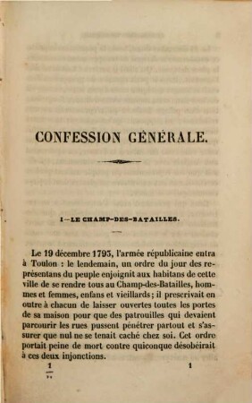 Confession generale, 1