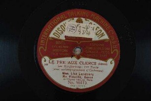 Le pre aux clercs : Les rendez-vous: 1ere partie / (Hérold)