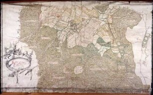 Magenbuch, Amt Ostrach Maßstab ca. 1 : 50000 Zeichner: wahrscheinlich Johann Faichtmeier col. handgez.